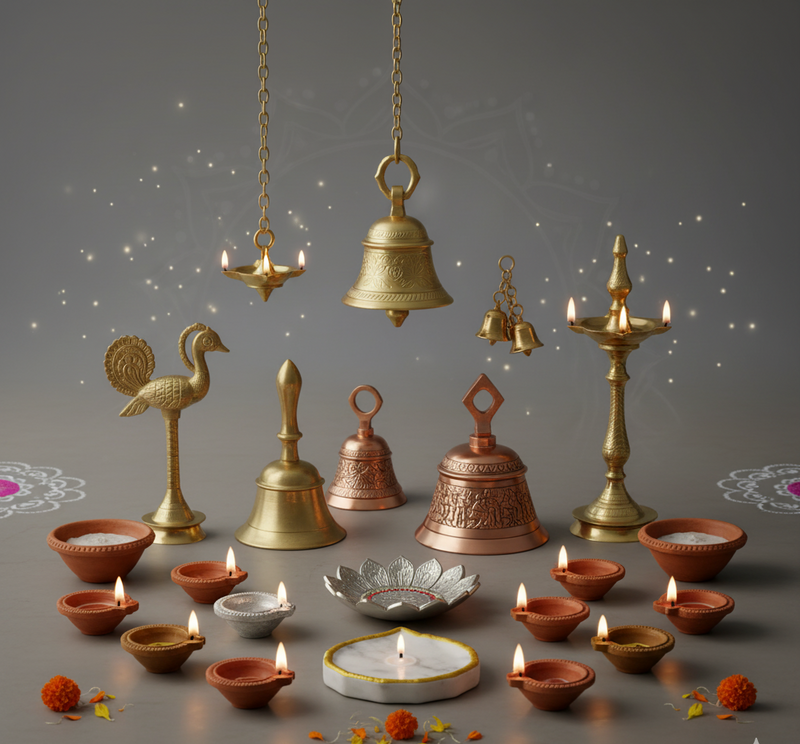 Decorative Diyas & Bells