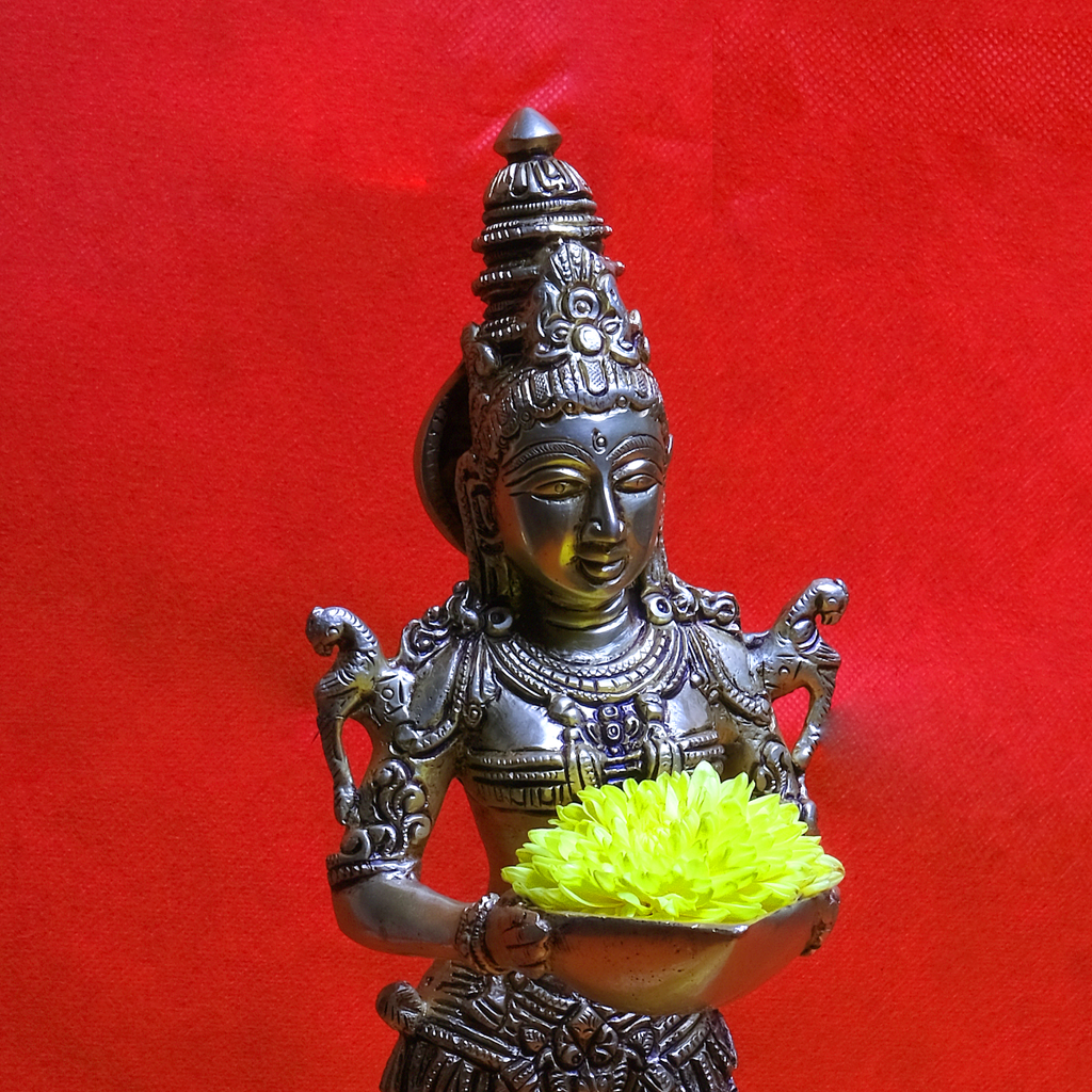 Brass Goddess Diya