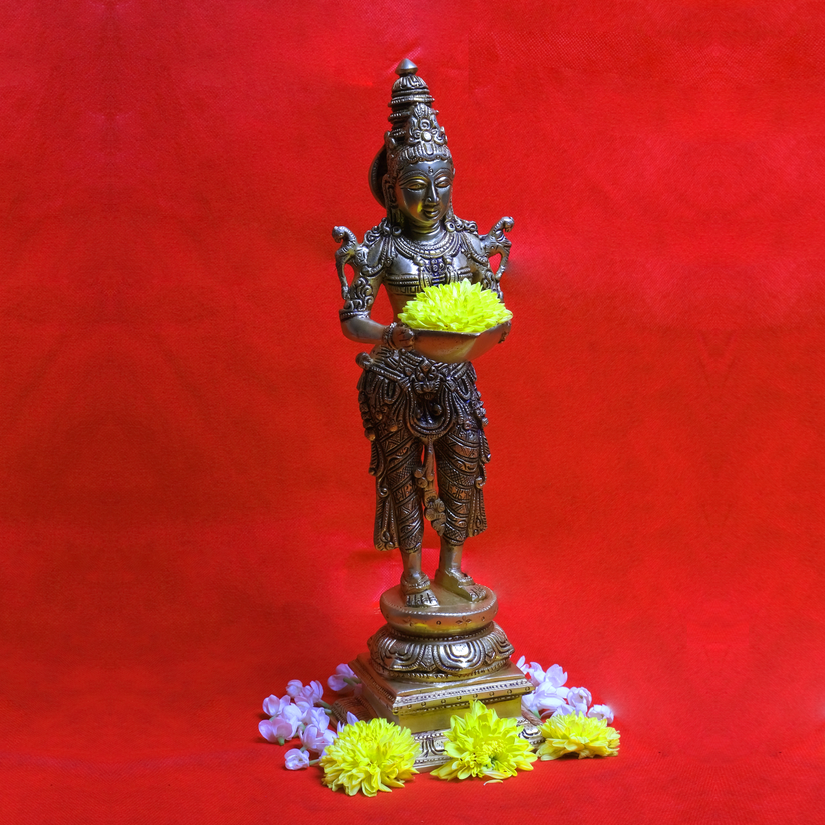 Brass Goddess Diya