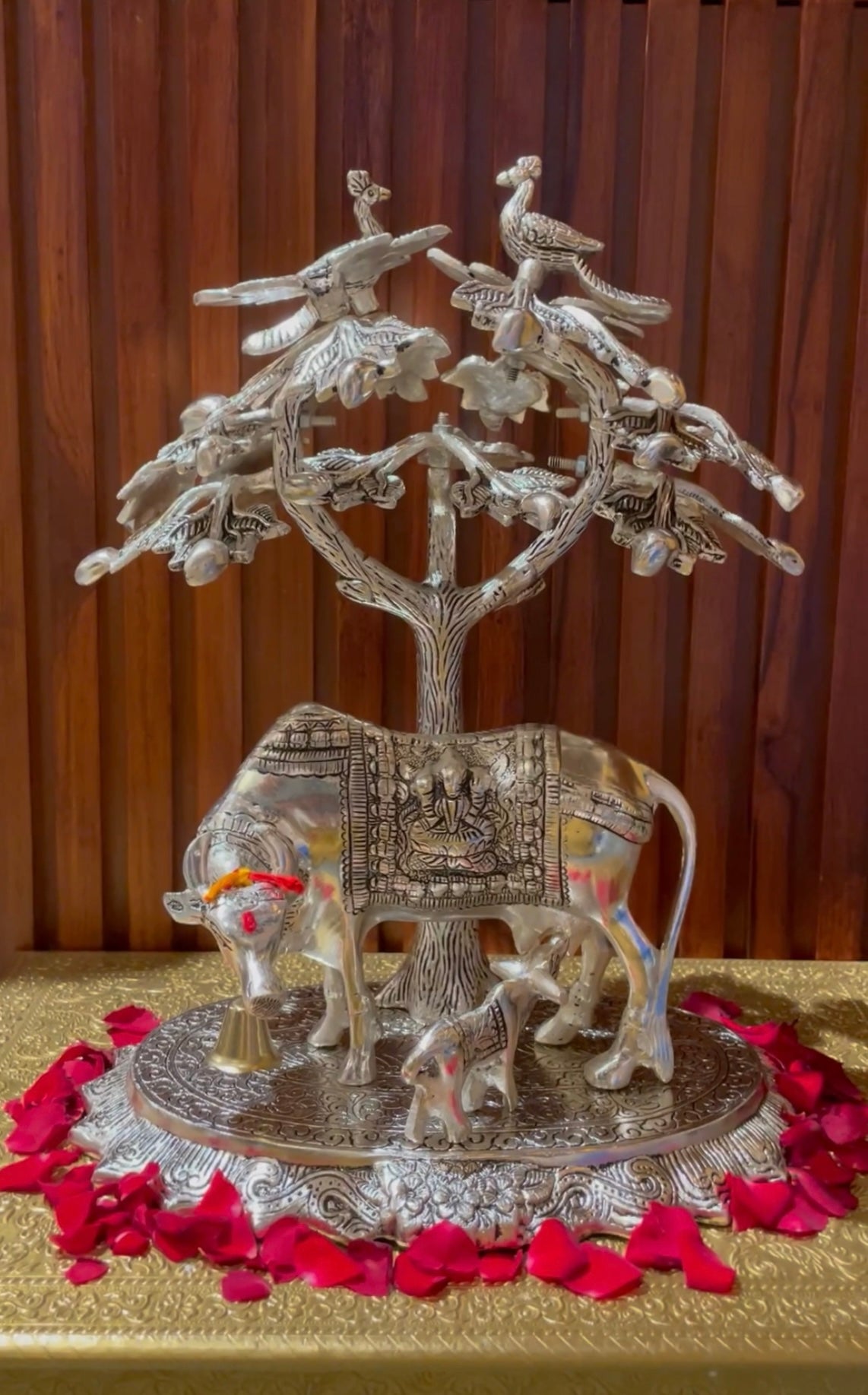 Kamadhenu with Kalpataru Tree (Hasu Karu / Aavu Dhuda/ Gai Bhachra)