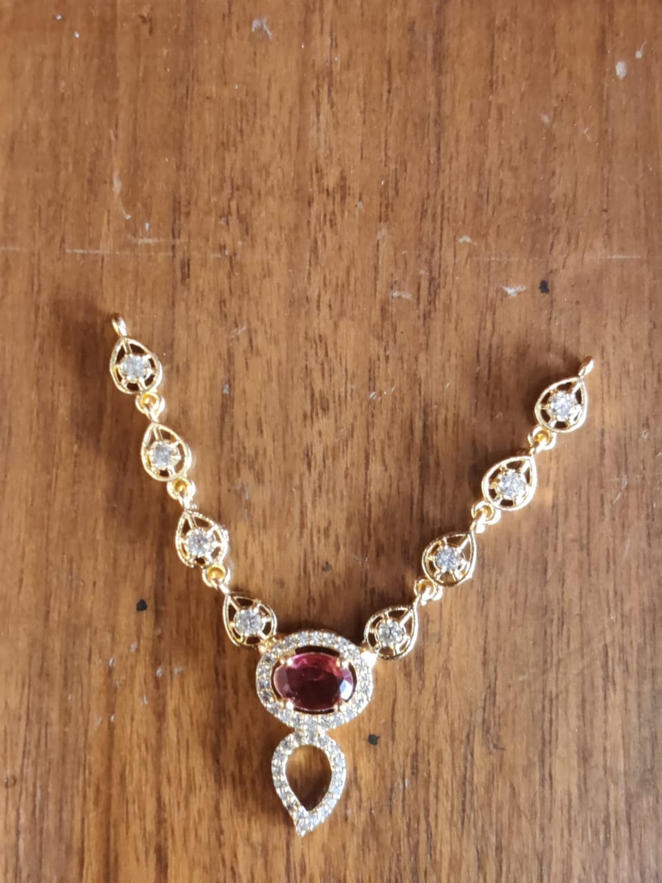 Ad-Ruby God  Necklace / Kalasha Necklace