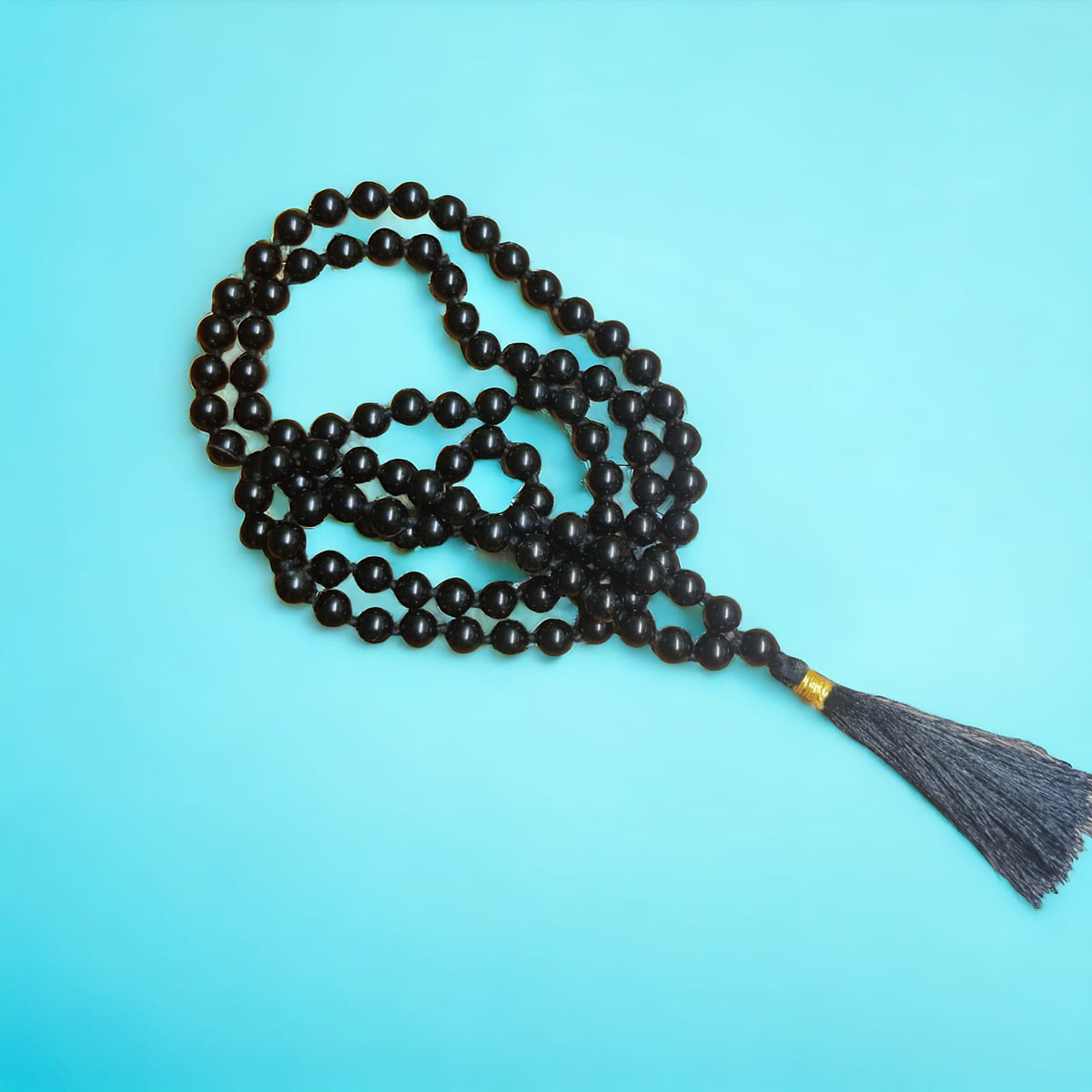 Black onyx 108 Mala (8mm)