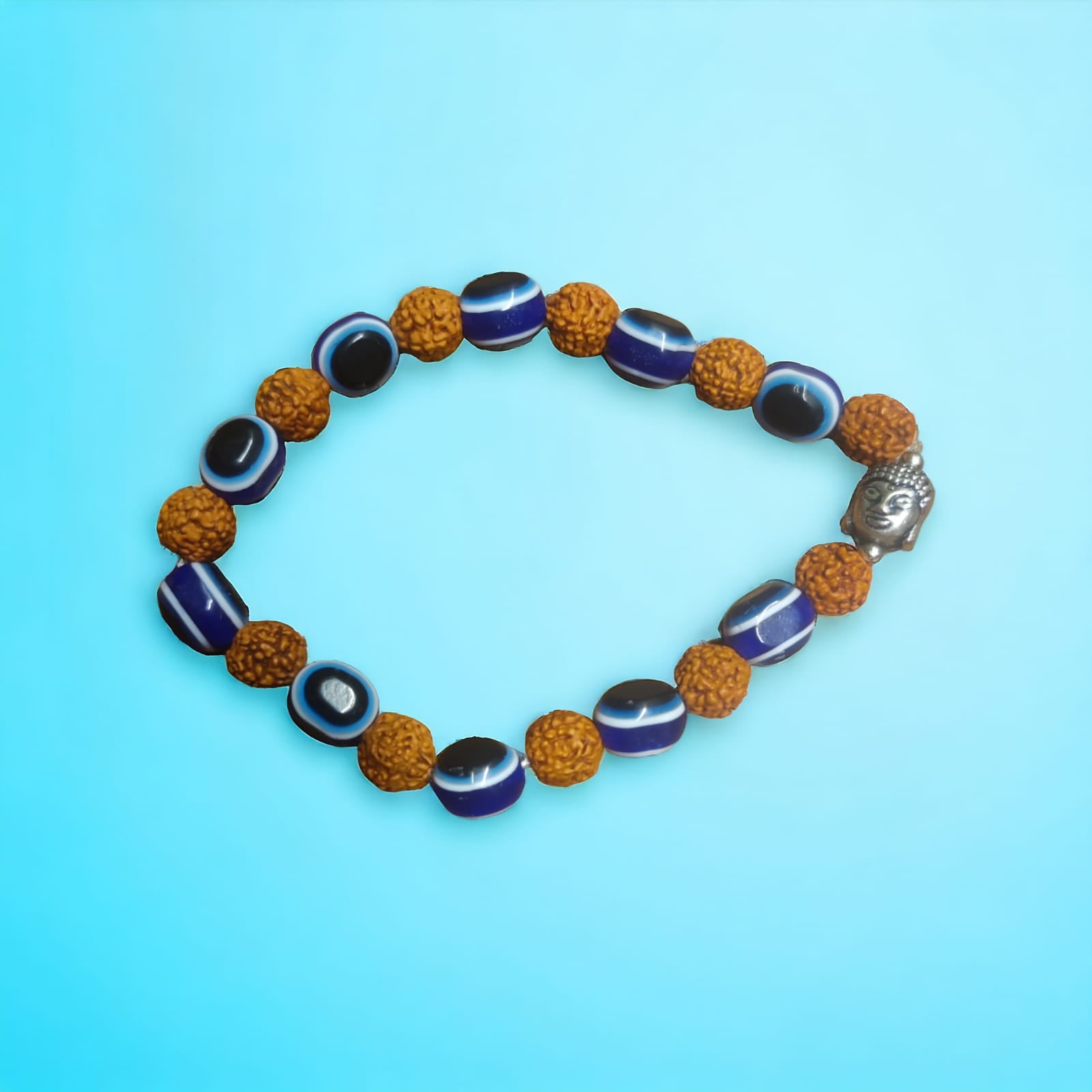 Rudraksha and Evil Eye Bracelet