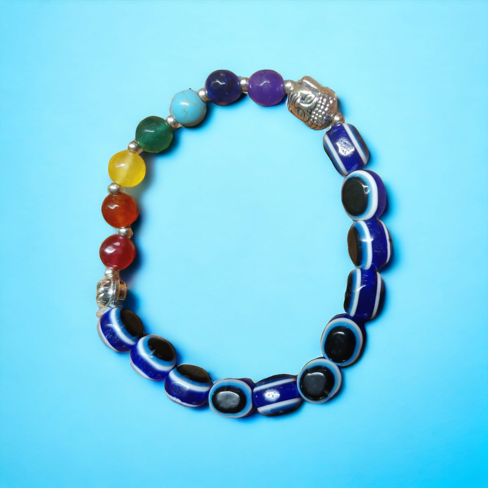 Evil Eye with 7 Chakra Bracelet