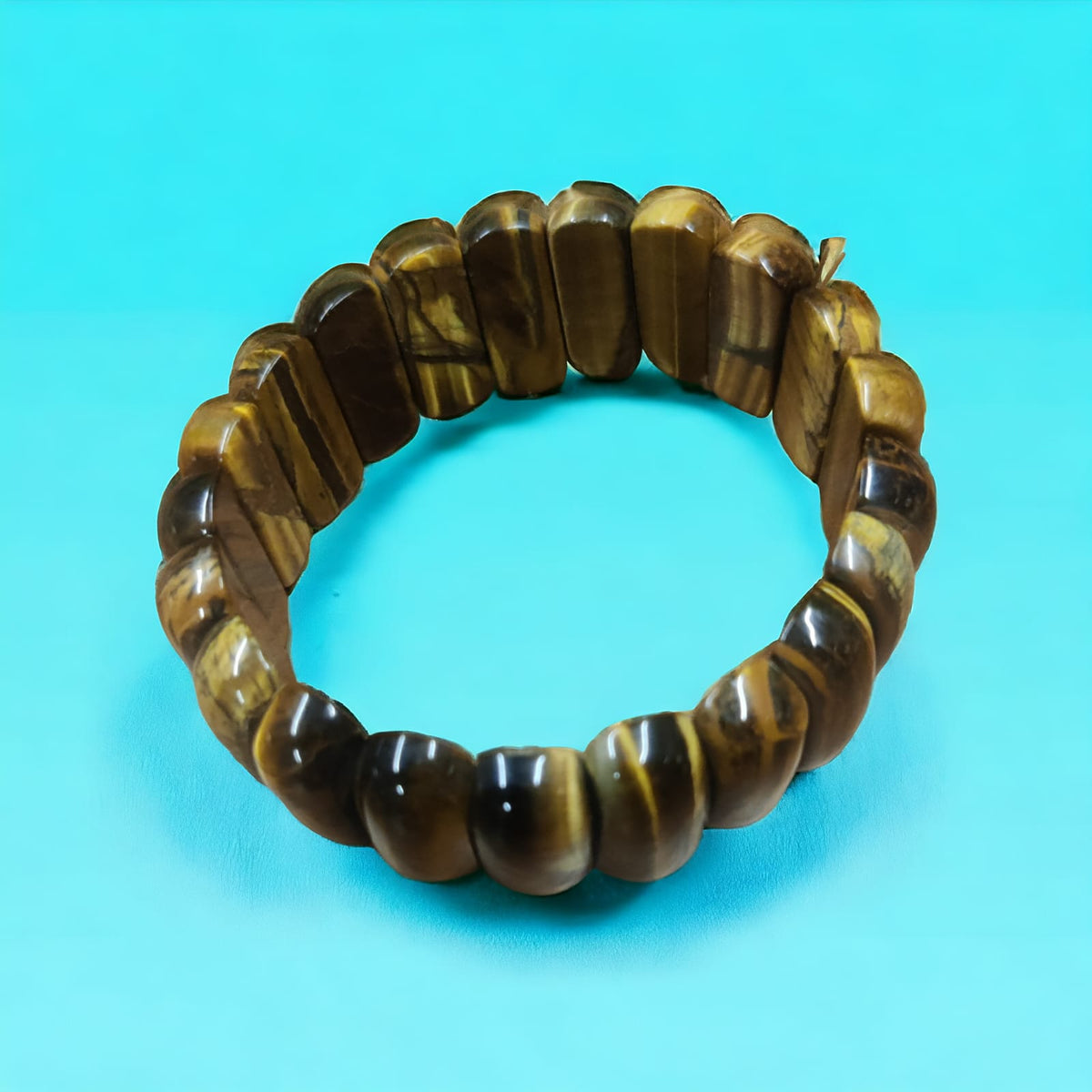 Tiger Eye Square Beaded Bracelet