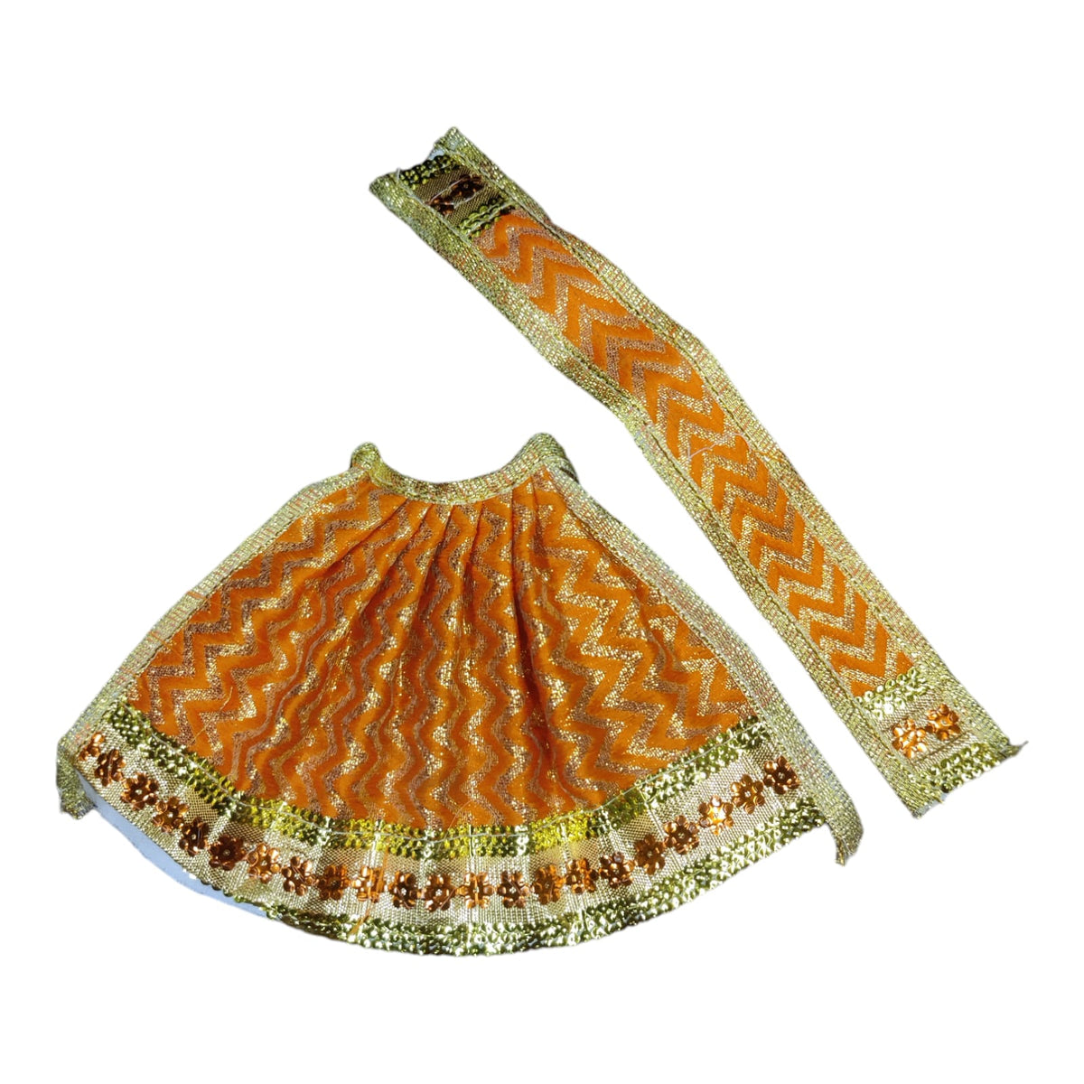 Lehanga and Patka Set Height 4 Inch