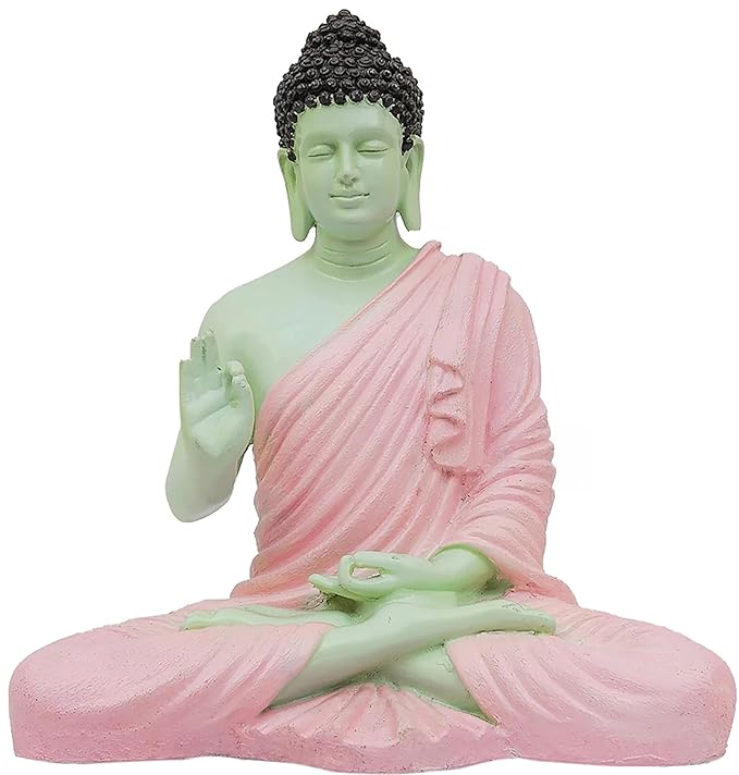 Gautam Buddha Statue for Spiritual Home Meditating Buddha in Marble Finish