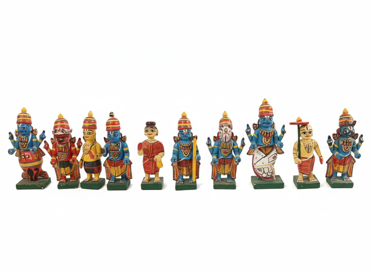 Dashavatar Dools ( 10 idols of lord Vishnu )