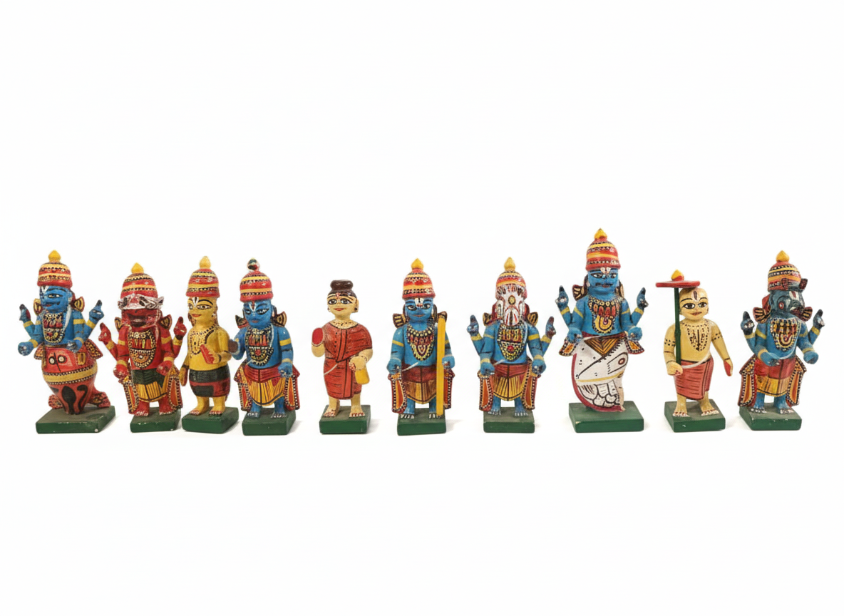 Dashavatar Dools ( 10 idols of lord Vishnu )