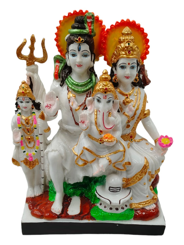 Marble Dust Lord Shiva Family