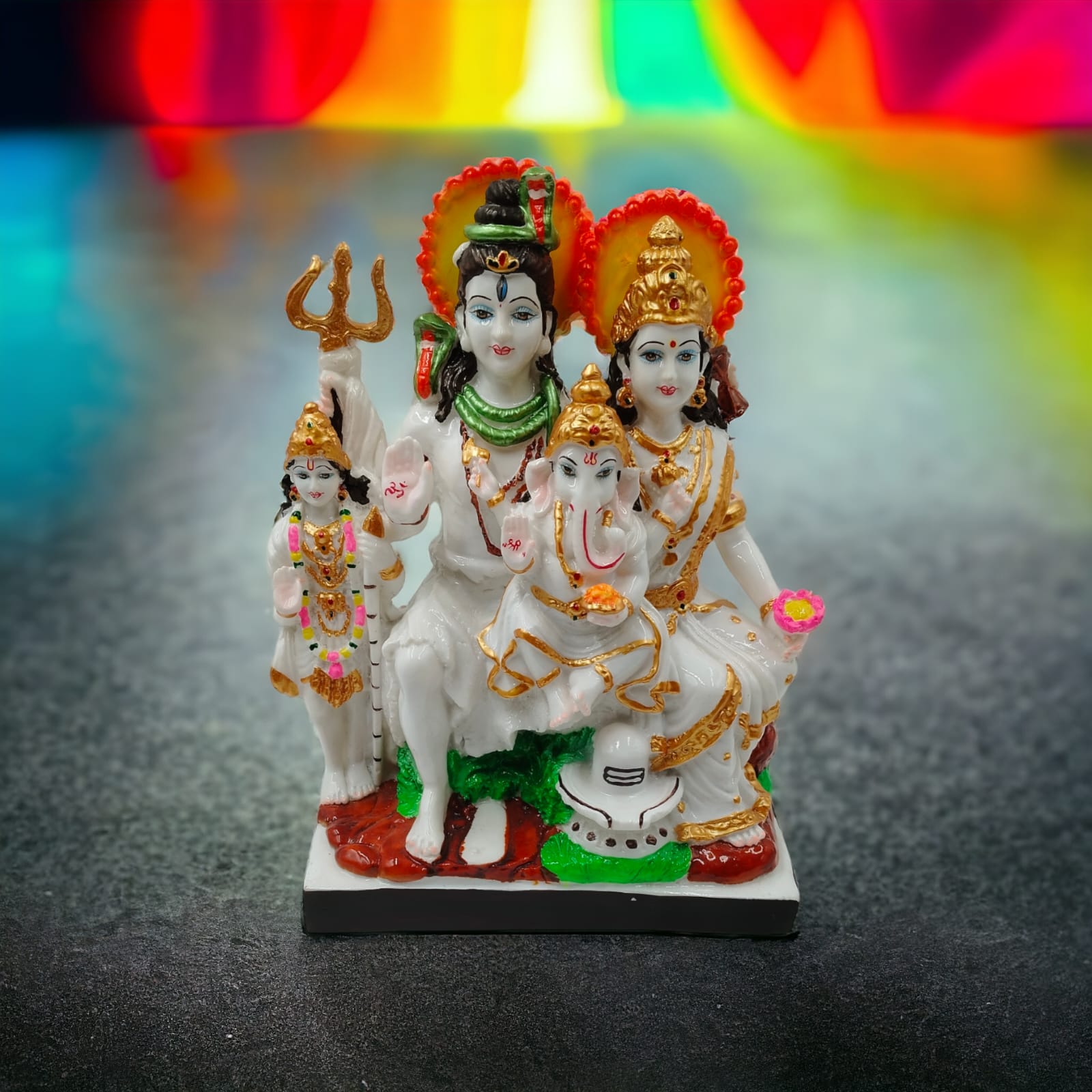 Marble Dust Lord Shiva Family