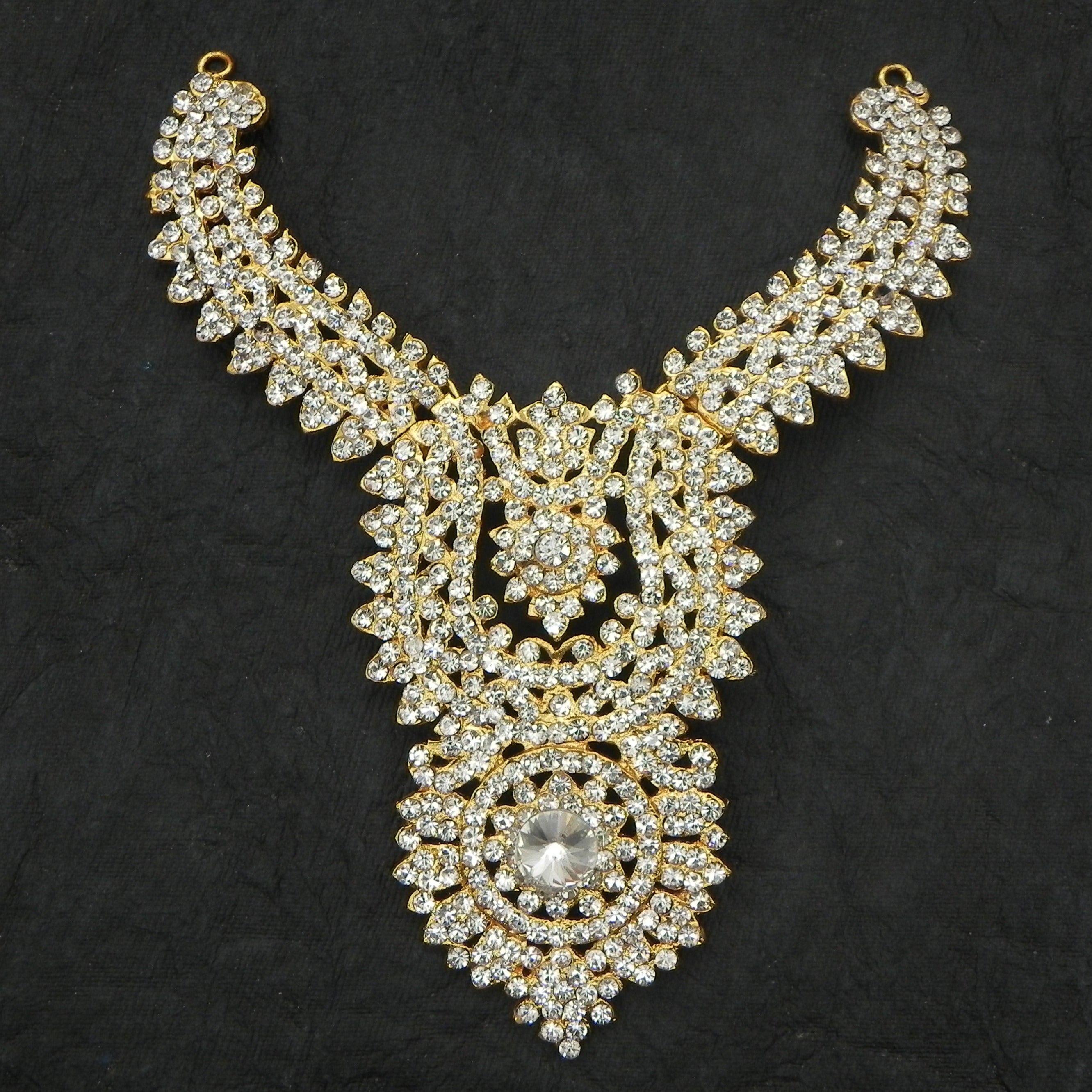 Stone Kavai Haaram Height - 6.5 inch