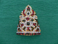 stone half kirita / crown for small god idols