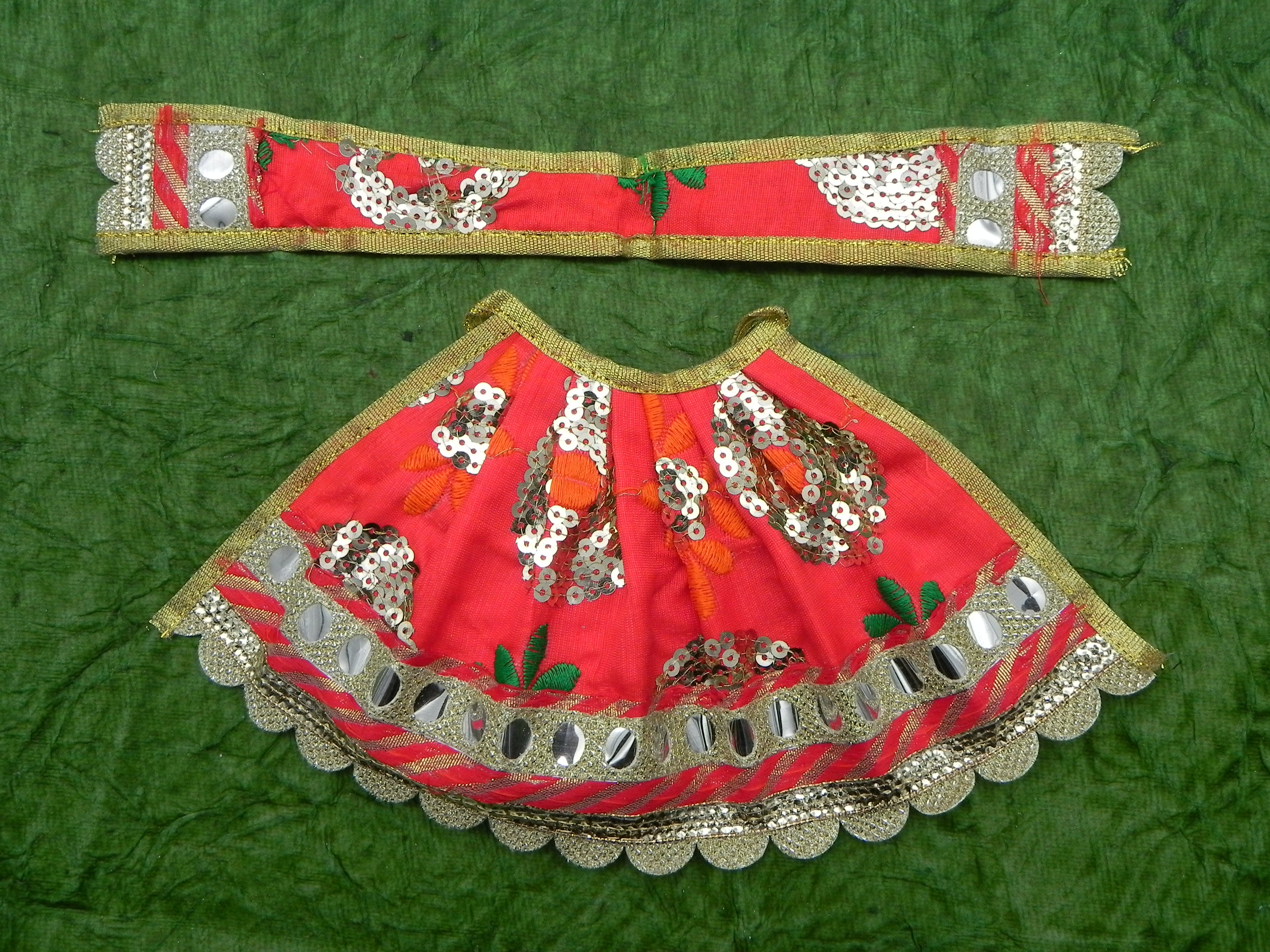 Glamorous Red Sequins Embroidred Organza Designer Lehenga Choli for Bride -  MEGHALYA - 4156161