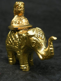 Elephant with Gowri Brass Idol