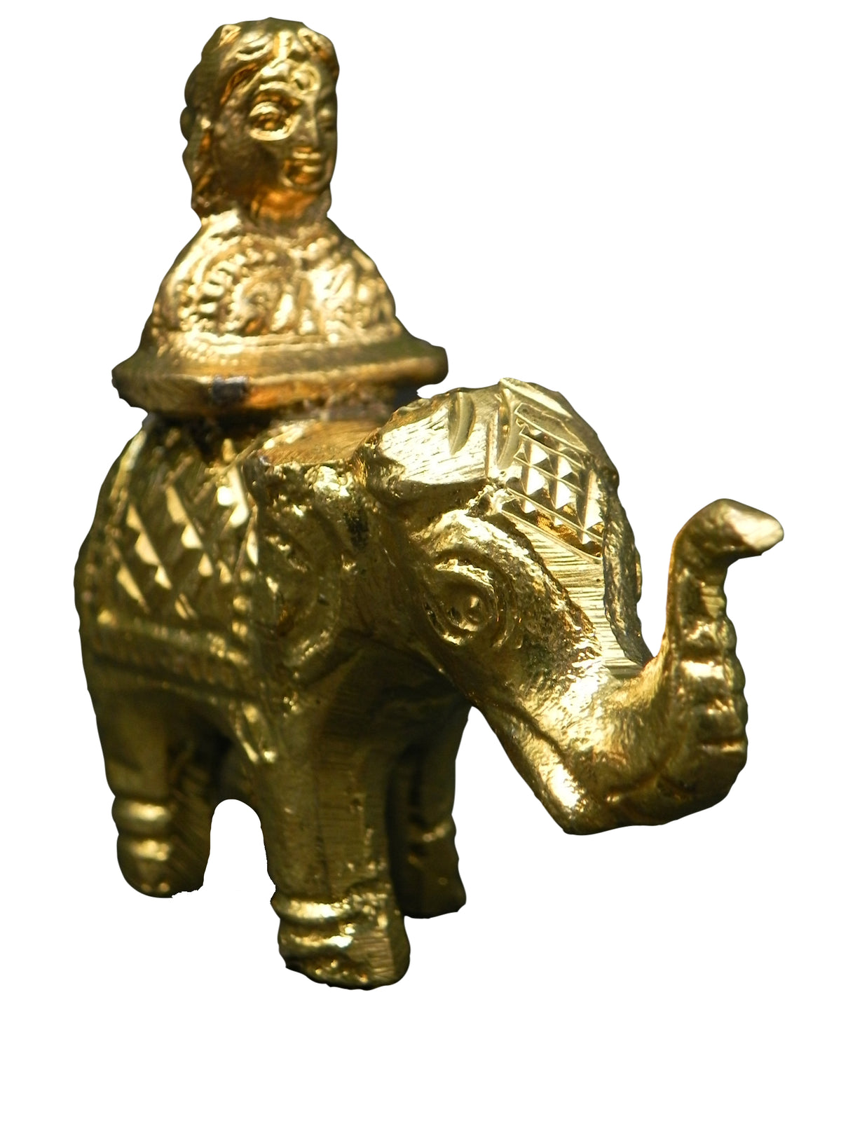 Elephant with Gowri Brass Idol