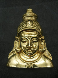 Shaneshwara / Veerabhadra / Munishwara / Kalabairava / Shiva  Brass Face [ Height - 11.5 inch]