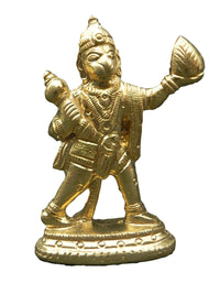 Brass Idol Standing Hanuman [ Height - 3 inch ]