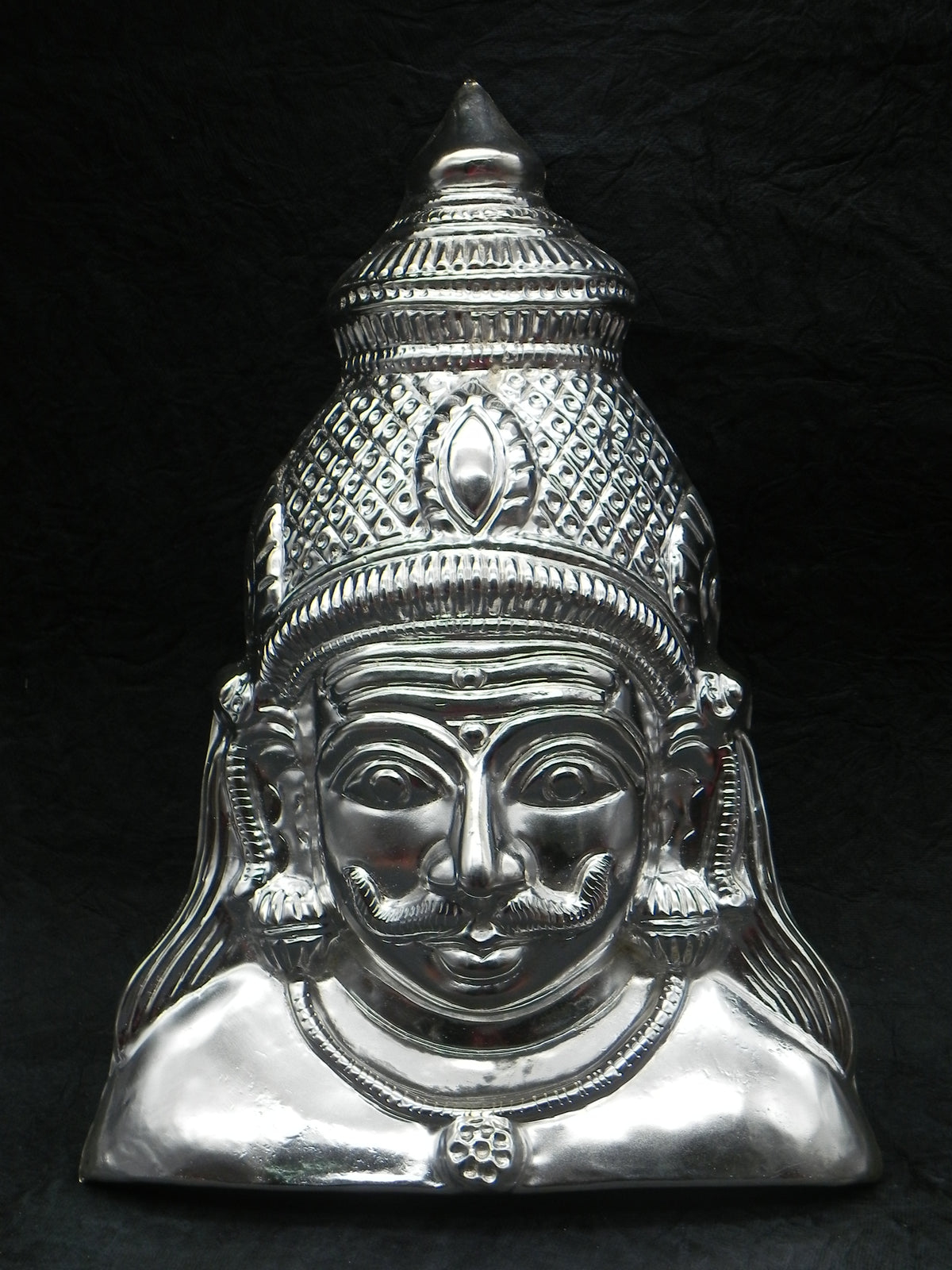 Shaneshwara / Veerabhadra / Munishwara / Kalabairava / Shiva  Brass Face [ Height - 11.5 inch]
