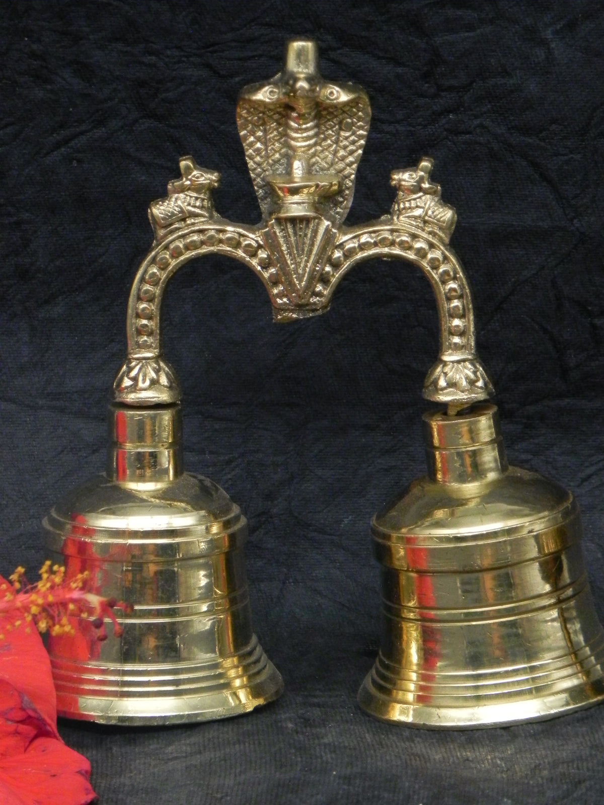 Double Brass Pooja Bell