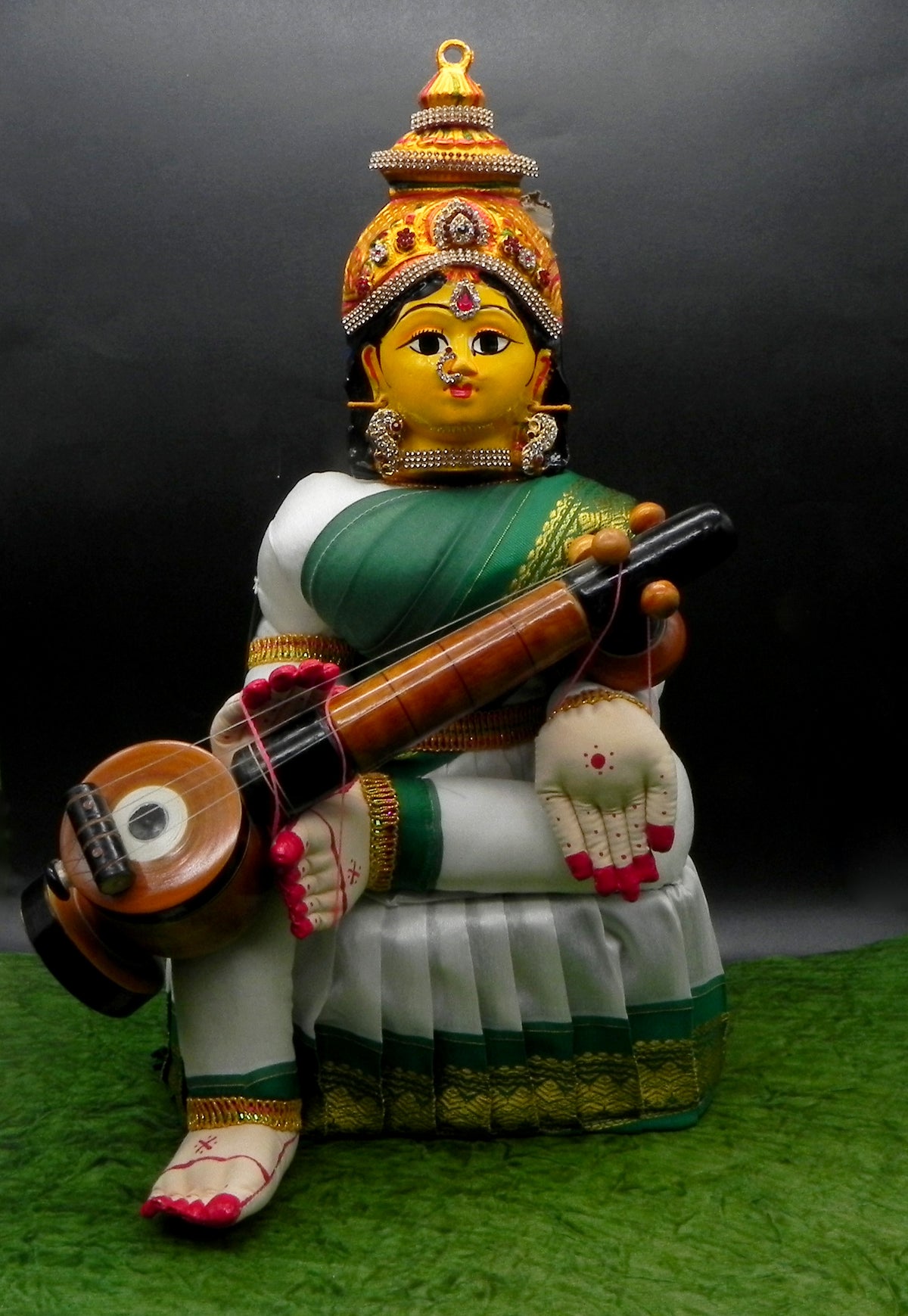 Saraswati Decorated Body [ Height-19 inches ]