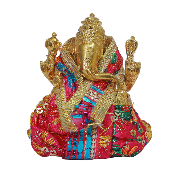 Brass Ganesha Idol with Dhoti