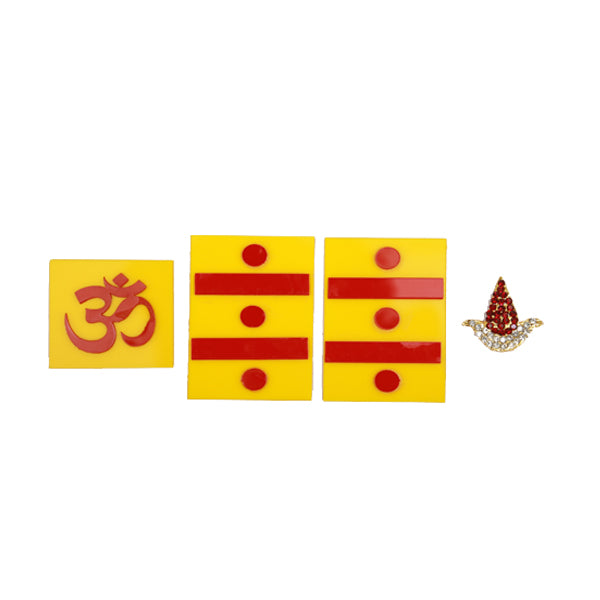 Main Door Set / Kum Kum Patti, Om, Stone Tilak