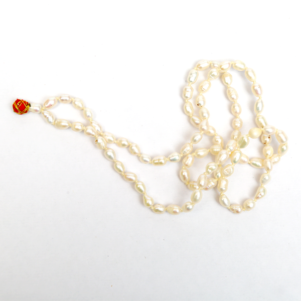 Pearl Mala Oval Shape