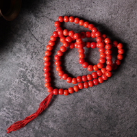 Red Glass Beads Mala 6MM (108 Beads)