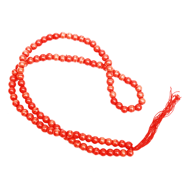 Red Glass Beads Mala 6MM (108 Beads)
